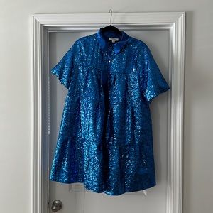Sparkly blue dress